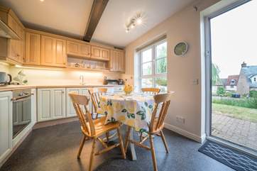 The ground floor kitchen, why not sit and plan your day ahead.