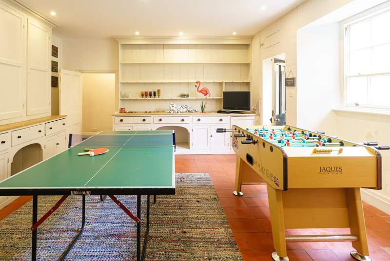 The games-room will keep the younger ones entertained and has direct access to the beach.