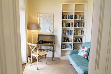 Enjoy quiet time with a book in the library.