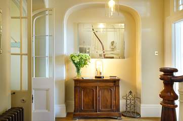 The elegant entrance hall.