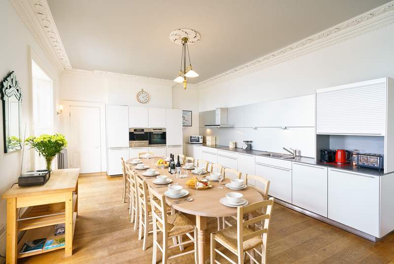 The perfect kitchen/dining space for a family get together.