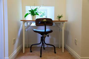 There is a lovely office space on the landing.
