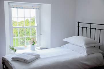 Lovely white crisp linens await you.