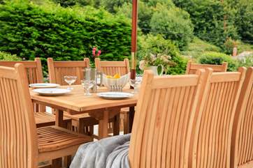 Sit and enjoy a cream tea on the terrace.