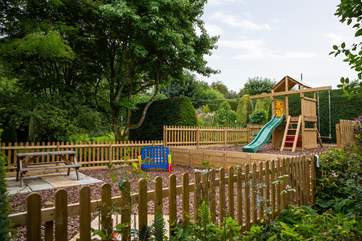 Children will delight in the play area!
