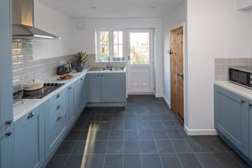 A very stylish kitchen awaits the chef!