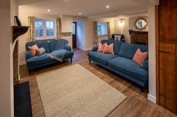The sitting-room lends itself perfectly to sociable evenings in front of the fire.