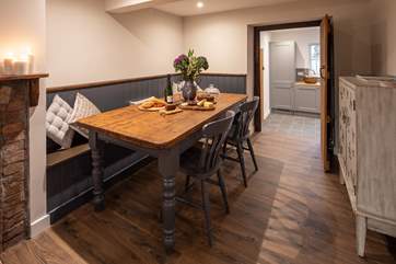 The dining-area is just next to the kitchen; perfect for bringing out those special holiday meals.
