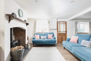 The sitting-room lends itself perfectly to sociable evenings in front of the fire.