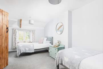 Children will love this bedroom.