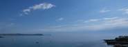 The panoramic view of Gerrans Bay.
