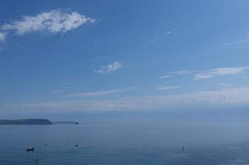The panoramic view of Gerrans Bay.
