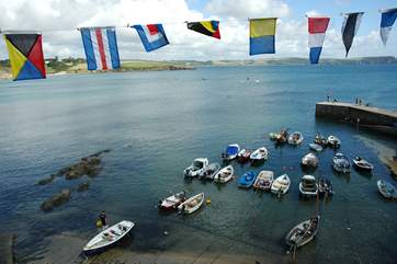 Fishing boats in the harbour.