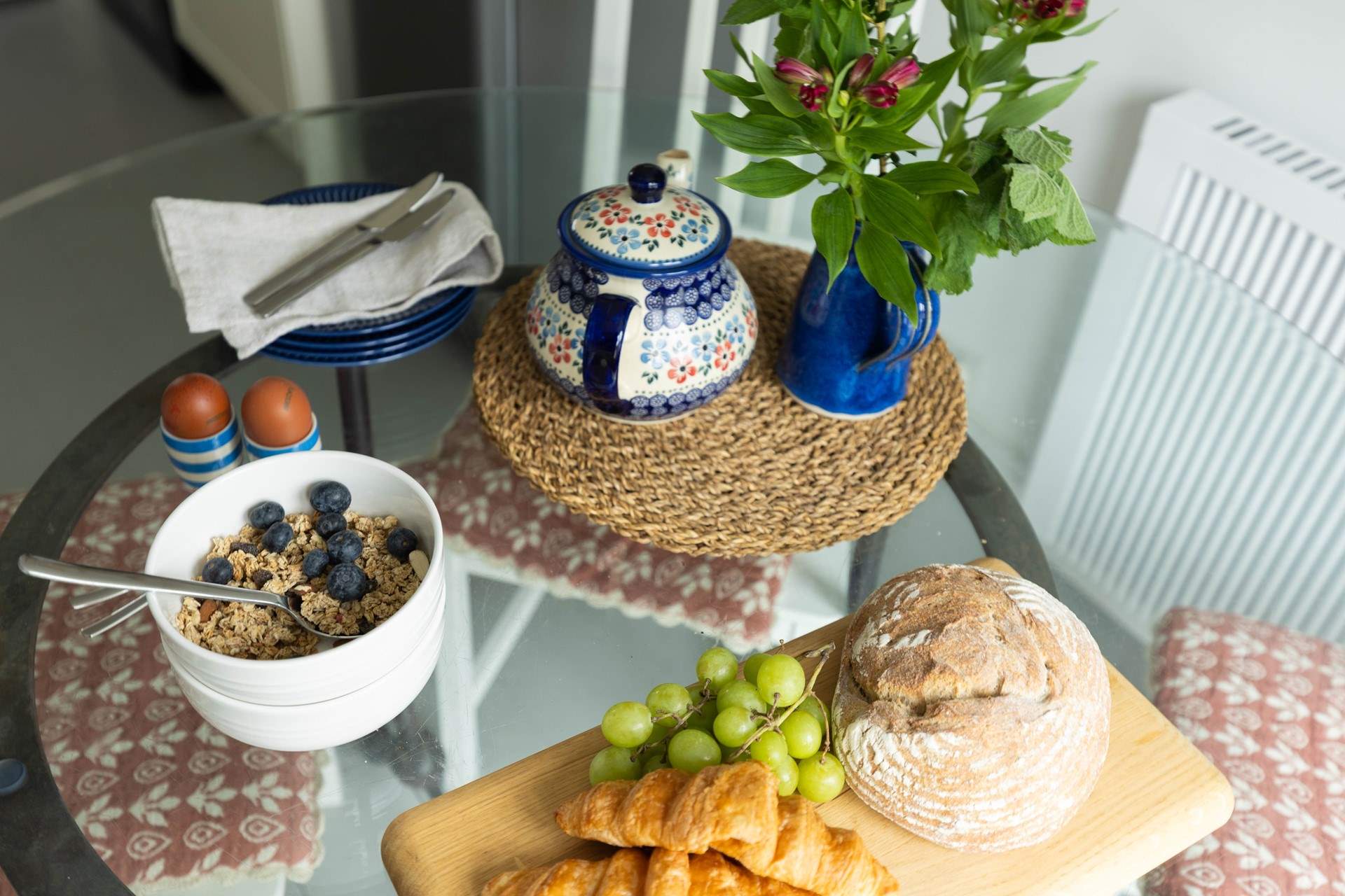 Slow mornings enjoying breakfast together, why not you're on holiday after alll!