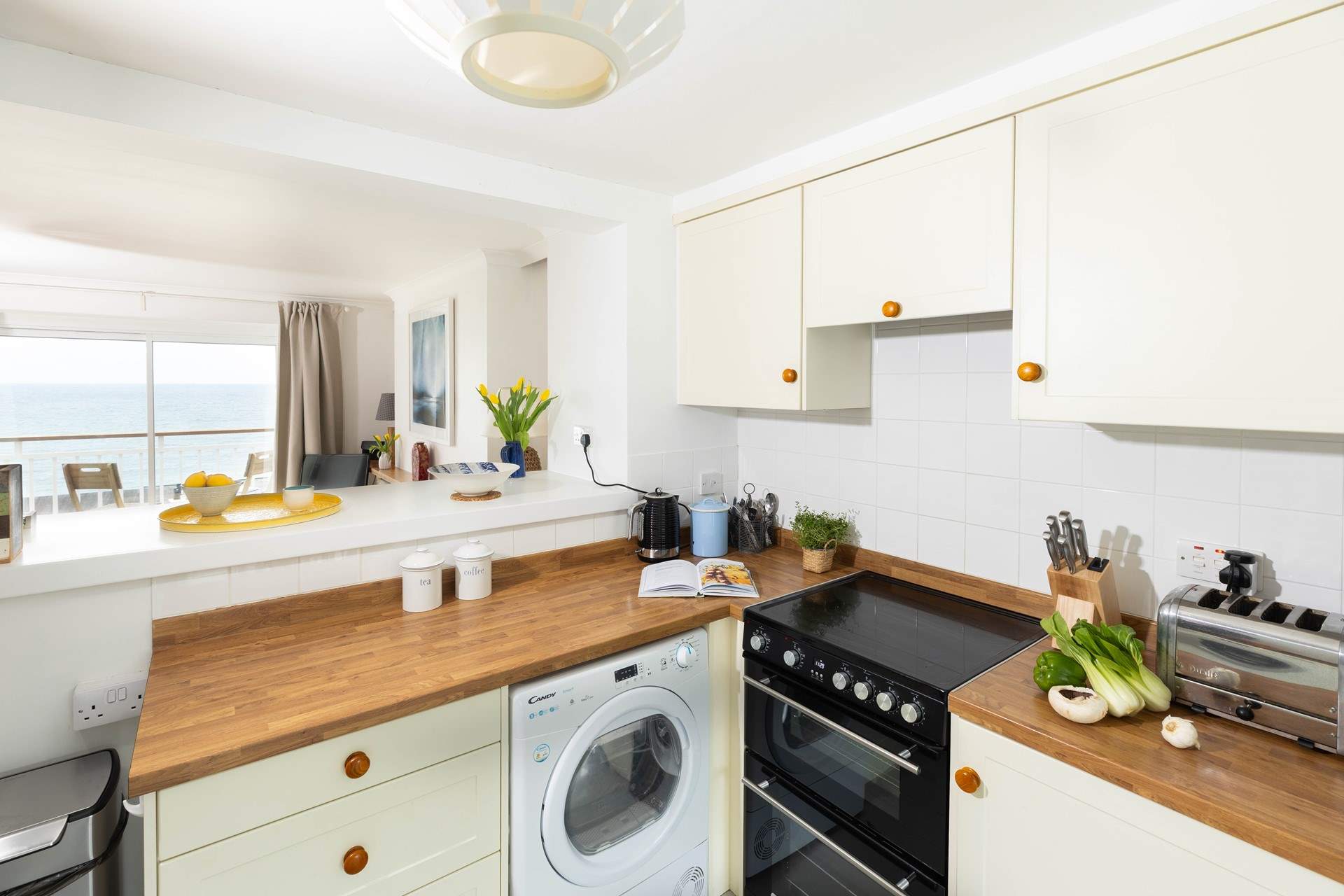 You can even enjoy the view from the kitchen.