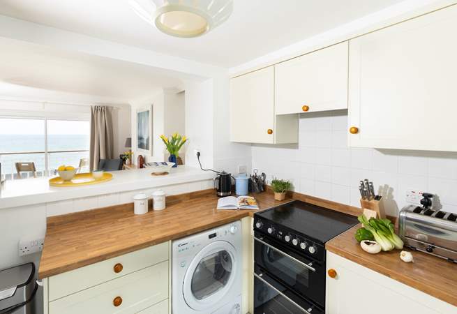 You can even enjoy the view from the kitchen.