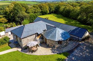 A bird's eye view of this fabulous holiday home.
