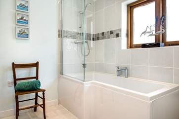 The family bathroom accessed directly from Bedroom Four and the hallway.
