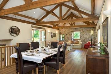 The impressive sitting/dining-room.