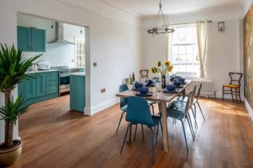 The dining-area leads nicely into the kitchen.