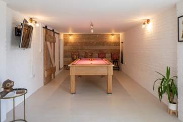 The games-room is great for the big kids of the party.