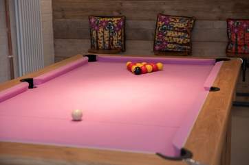 A spot of pool, the perfect way to end a great day.