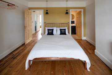 Bedroom one is home to this fabulous king-size bed with en suite shower-room.