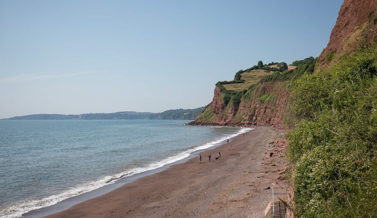 One of the many beaches which you can get to on foot from Mintons.