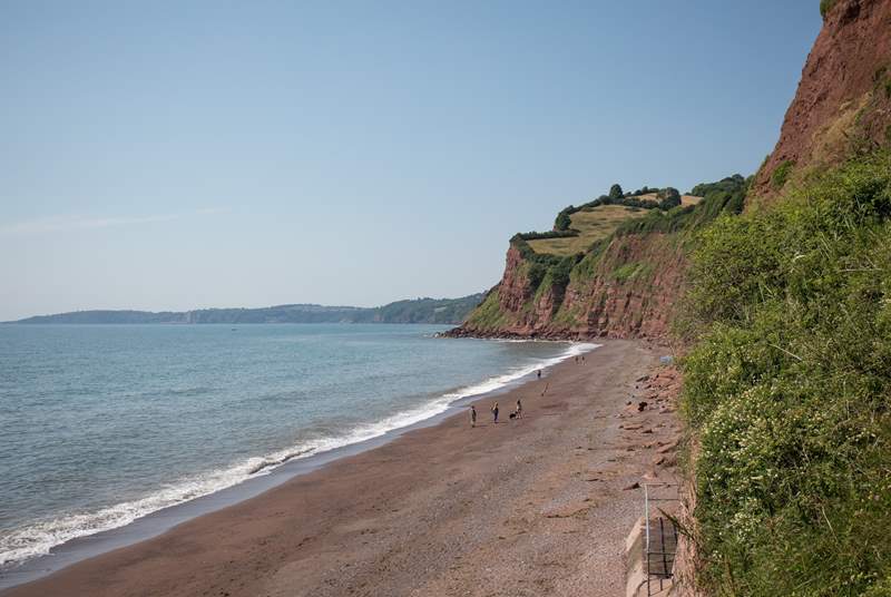 One of the many beaches which you can get to on foot from Mintons.