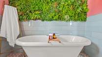 Relax in a hot bubble bath and soak away the day's sand and sun cream.