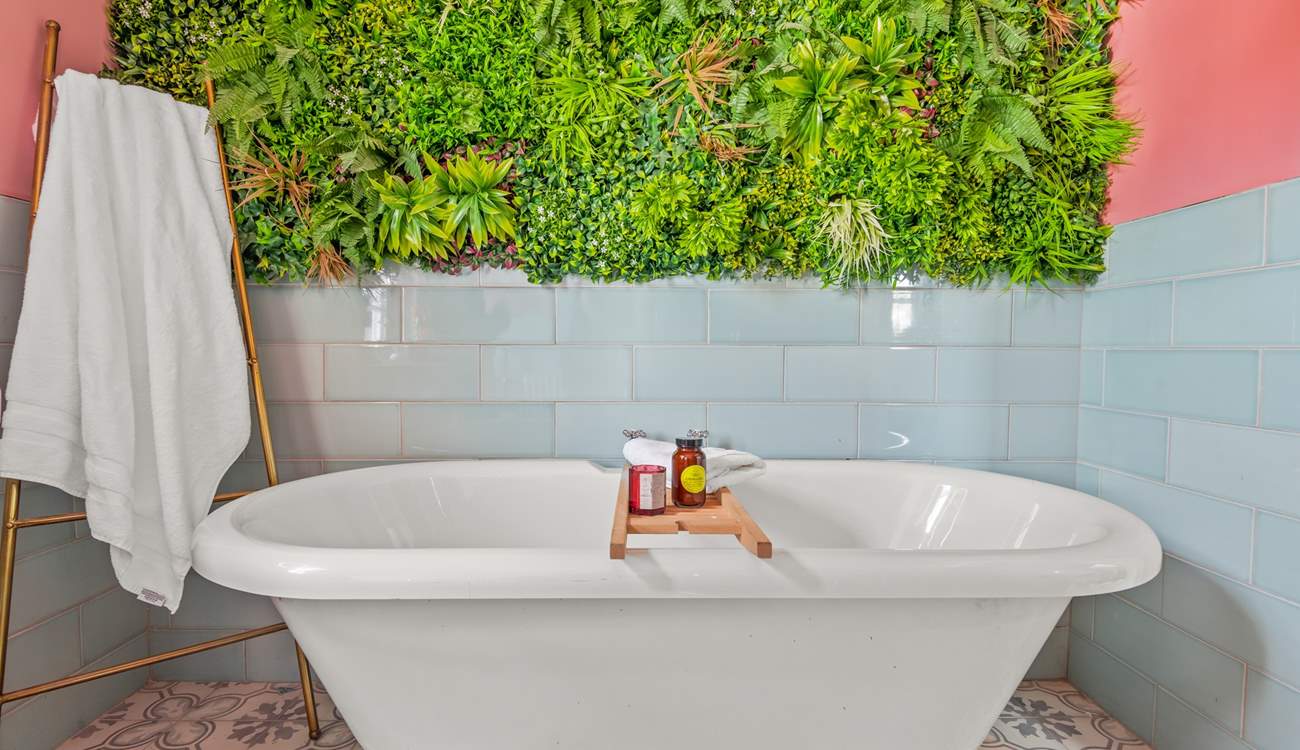 Relax in a hot bubble bath and soak away the day's sand and sun cream.