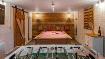 The games-room is great for the big kids of the party.