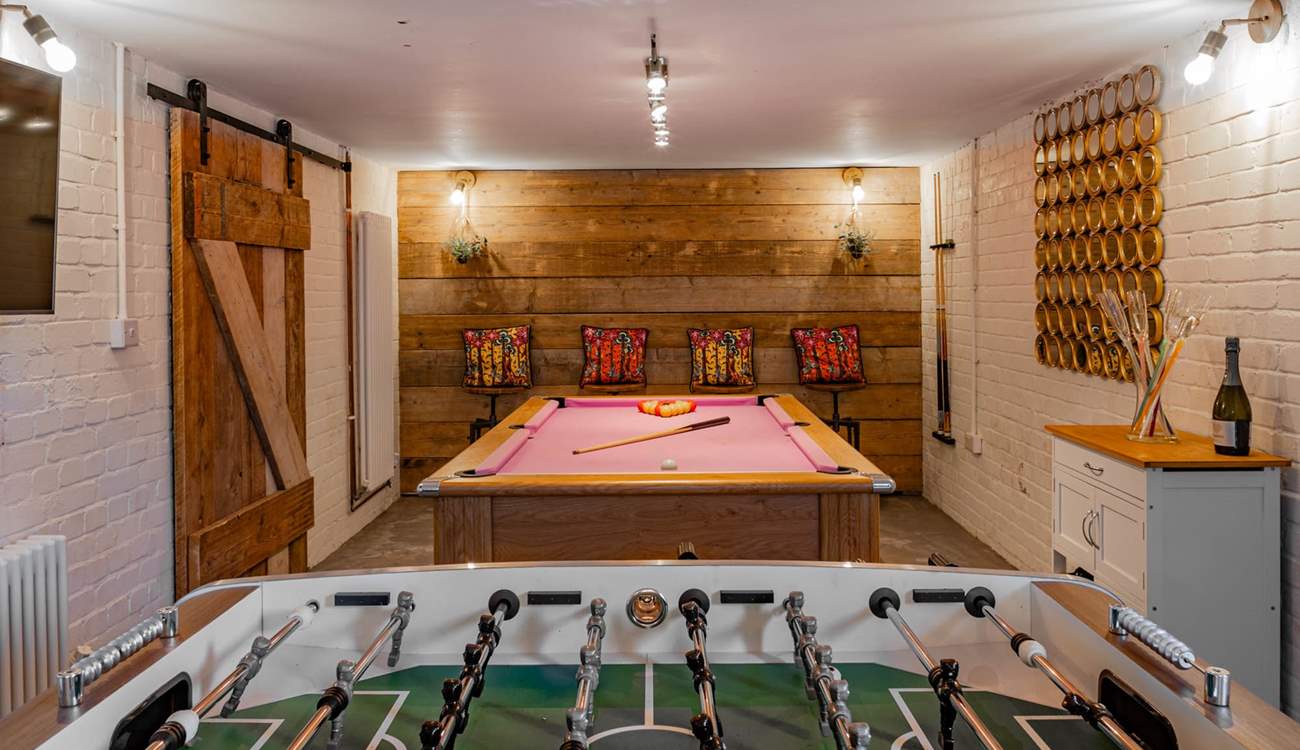 The games-room is great for the big kids of the party.