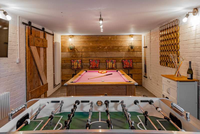The games-room is great for the big kids of the party.