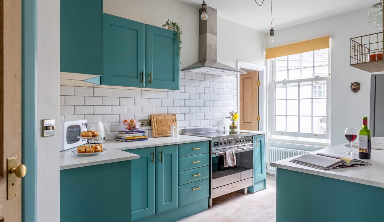 The kitchen offers a great space to whip up a feast.