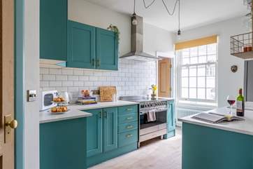 The kitchen offers a great space to whip up a feast.