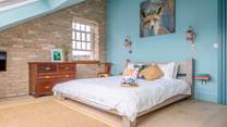 Bedroom 6 offers this super-king size bed with en suite facilities.