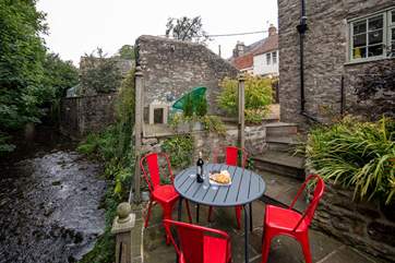 The outside space is a pure delight - a perfect spot to soak up the evening sun. Please take care as there are a few steps.