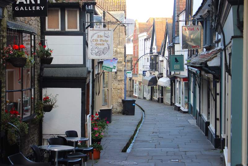Nearby Frome has an array of independent shops.