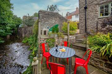 The outside space is a pure delight - a perfect spot to soak up the evening sun. Please take care as there are a few steps.