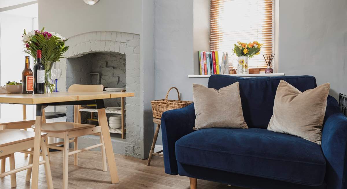 The kitchen/dining-room has a lovely country feel.