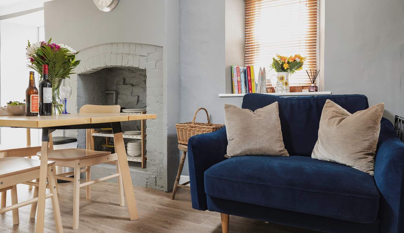 The kitchen/dining-room has a lovely country feel.