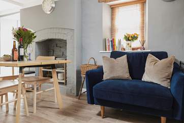 The kitchen/dining-room has a lovely country feel.
