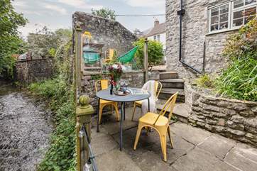 The outside space is a pure delight - a perfect spot to soak up the evening sun. Please take care as there are a few steps.