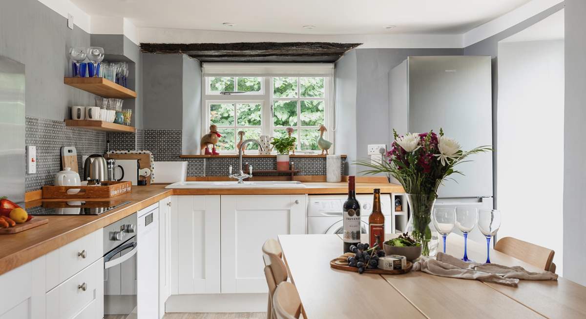 Whether you are enjoying a family feast, or a board game evening, the kitchen/dining-room is a really sociable space.