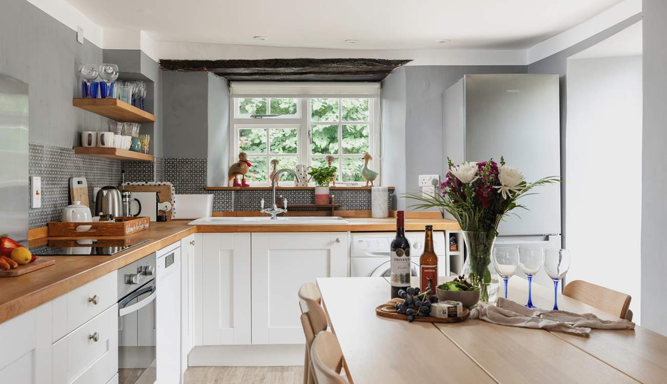Whether you are enjoying a family feast, or a board game evening, the kitchen/dining-room is a really sociable space.