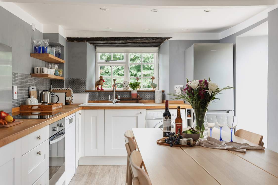 Whether you are enjoying a family feast, or a board game evening, the kitchen/dining-room is a really sociable space.