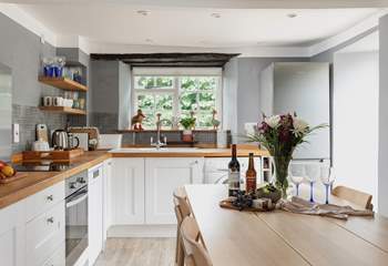 Whether you are enjoying a family feast, or a board game evening, the kitchen/dining-room is a really sociable space.