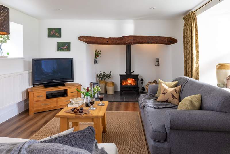 Cosy up around the wood burner when the days get chillier.