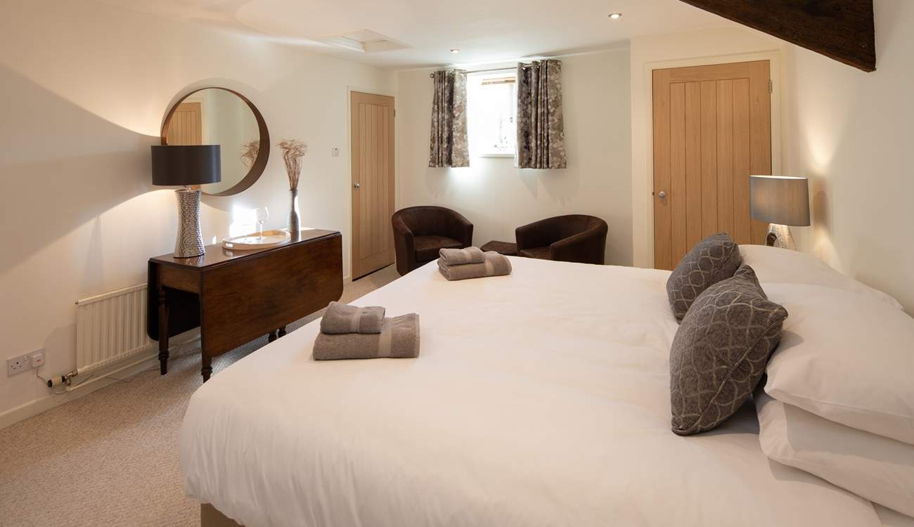 The main bedroom is super spacious and inviting, especially after a long and tiring day.